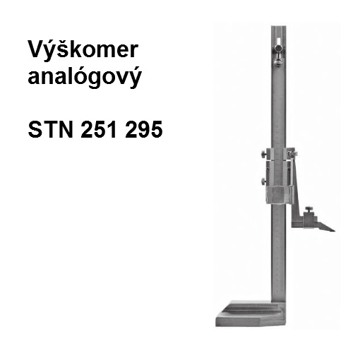 Výškomer analógový 0-250mm 0,02mm