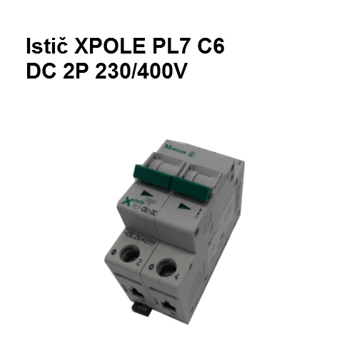 Istič ochranný Xpole PL7 C6 DC 2 rad 230/400V