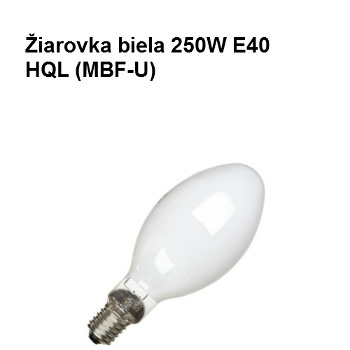 Žiarovka biela 250W E40 HQL (MBF-U)