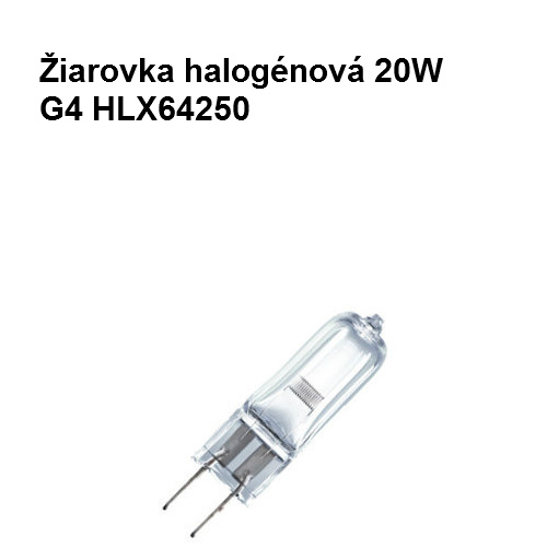 Žiarovka halogénová 20W 6V G4 HLX64250