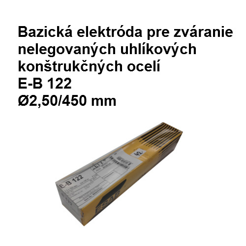 Elektróda bazická E-B 122,   ?2,50/450 mm