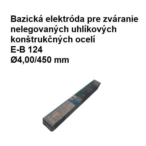 Elektróda bazická E-B 124,   ?4,00/450 mm