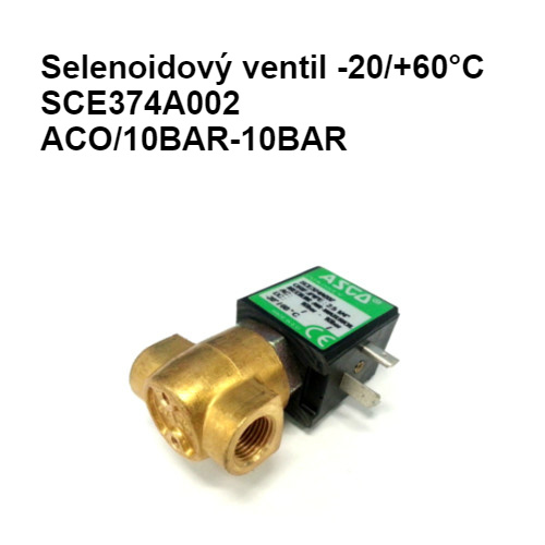 Selenoidový ventil -20/+60°C, SCE374A002 ACO/10BAR-10BAR