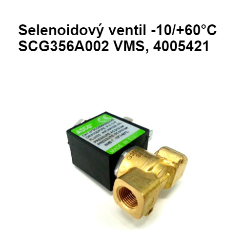 Selenoidový ventil -10/+60°C, SCG356A002 VMS, 4005421