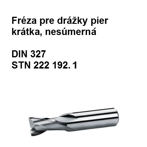 Fréza pre dražky pier krátka, nesúmerná   22  X4      (22x22), HSS 02  