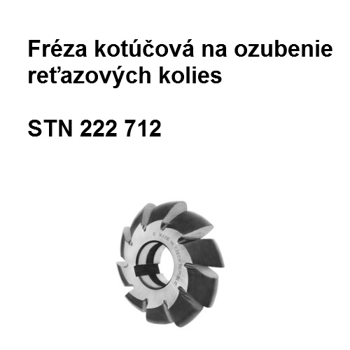 Fréza kotúčová na ozubenie reťazových kolies 5x9,525 C2 A3 12, HSS 02  