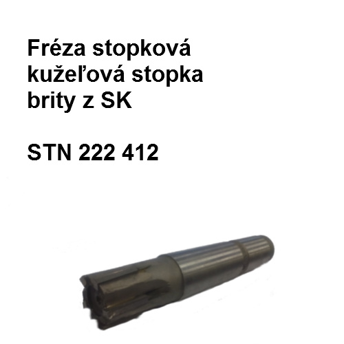 Fréza valcová s pájenými SK s kužeľovou stopkou 32 P 20 075SK