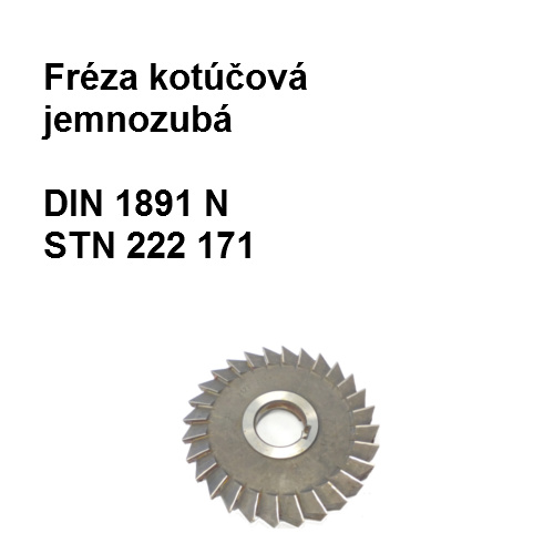 Fréza kotúčová zložená, jednozubá 125x28 RL HSS 92