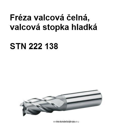 Fréza valcová čelná, valcová stopka hladká 20x40 HSS