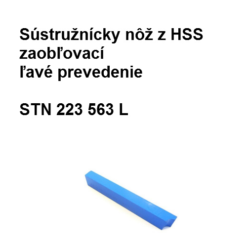 Nôž zaobľovací z HSS zaobľovací ľavé prevedenie 32x50