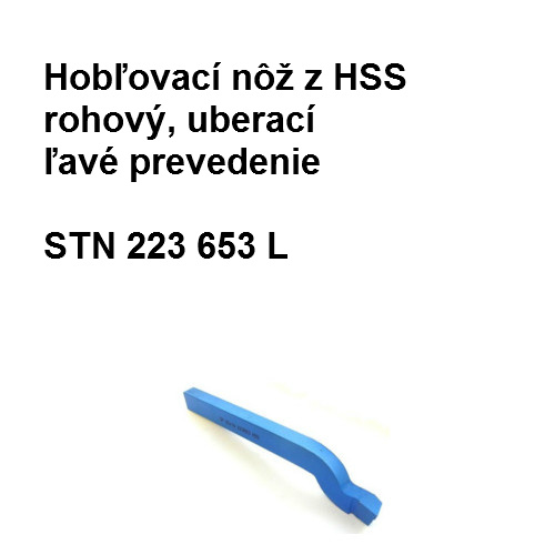 Hobľovací nôž z HSS rohový, uberací, ľavé prevedenie 32x20