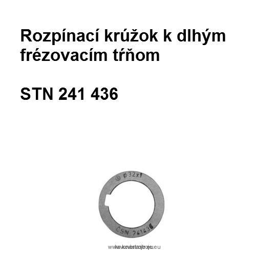 Rozpínací krúžok k dlhým frézovacím tŕňom 27x0,1