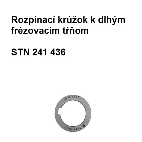 Rozpínací krúžok k dlhým frézovacím tŕňom 27x0,1