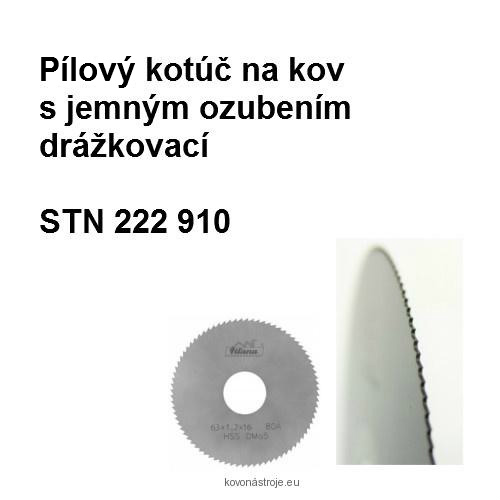 Pílový kotúč na kov s jemným ozubením drážkovací 40x2x10 II. akosť