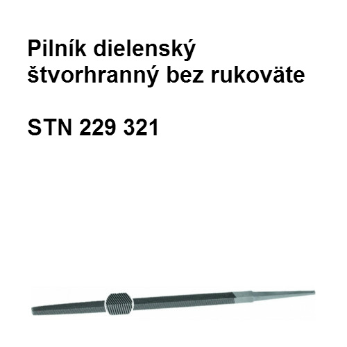 Pilník dielenský štvorhranný    150x8/1