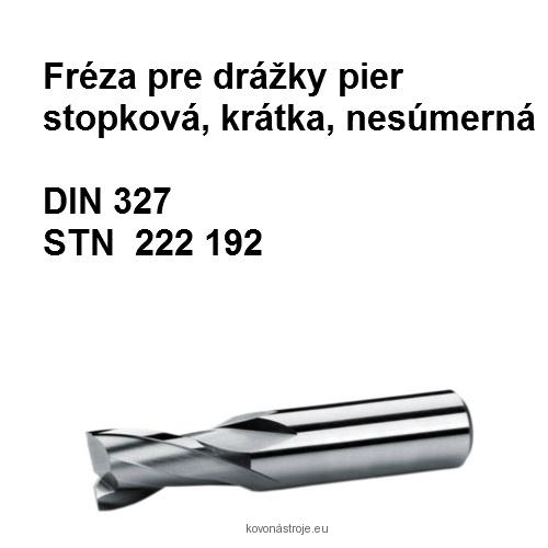 Fréza stopková pre drážky pier, krátka nesúmerná 18x20 X1 , HSS 30  