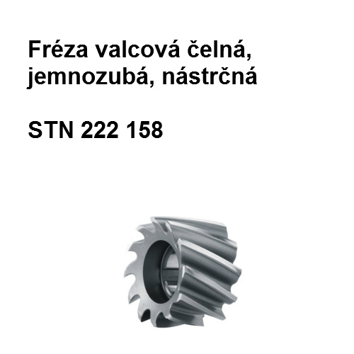 Fréza valcová čelná nástrčná, jemnozubá 63x63, HSS 90