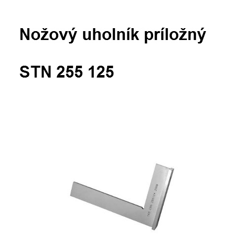 Nožový uholník príložný 165/12