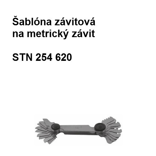 Šablóna závitová na metrický závit 0,4-6