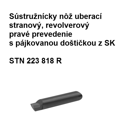 Sústružnícky nôž uberací stranový, revolverový P s páj. doštičkou z SK 12x12 P10
