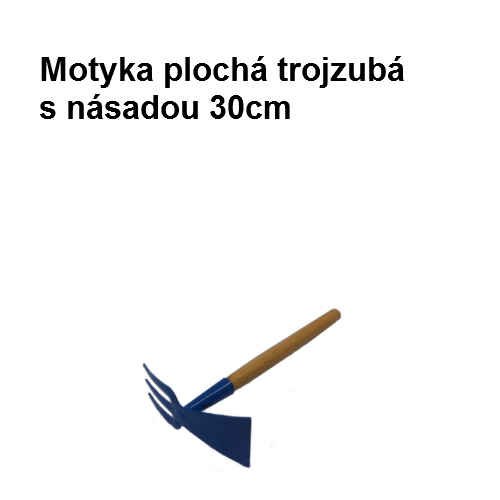 Detská motyka plochá trojzubá, 