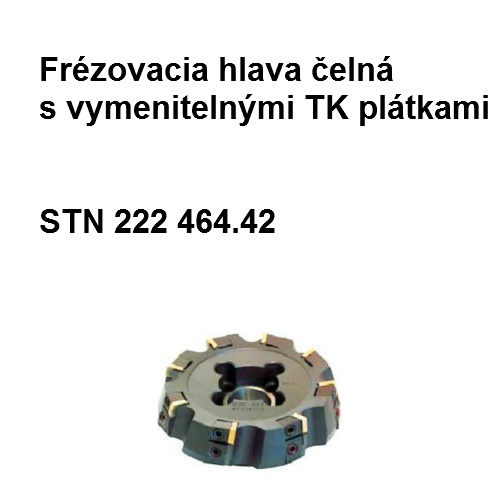 Frézovacia hlava čelná s vymeniteľnými TK plátkami 160C10R-W75SP12D S20