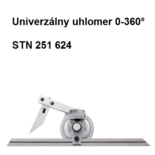 Univerzálny uhlomer 0-360° 