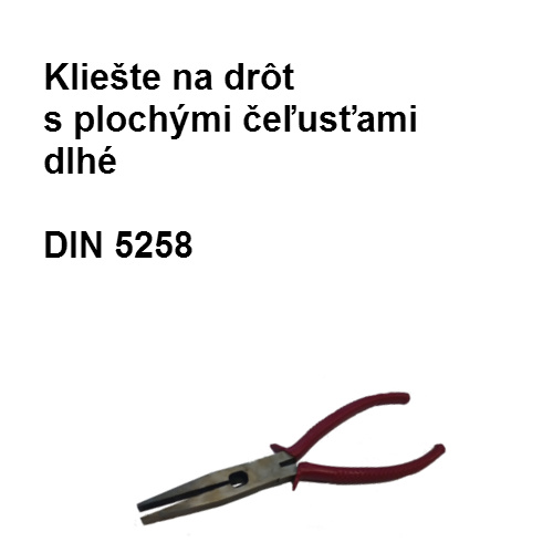 Kliešte na drôt s plochými čeľusťami 200