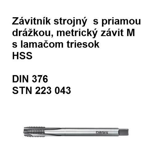 Závitník strojný 223043 din 376