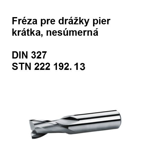 Fréza stopková pre dražky pier krátka nesúmerná 7x10 N1, HSS 30