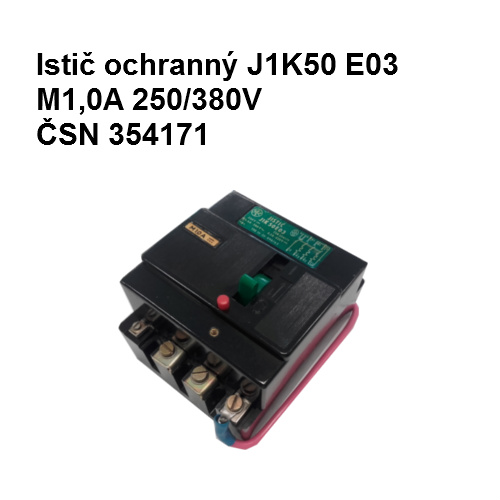 Istič ochranný J1K50 E03 M1,0A 250-380V