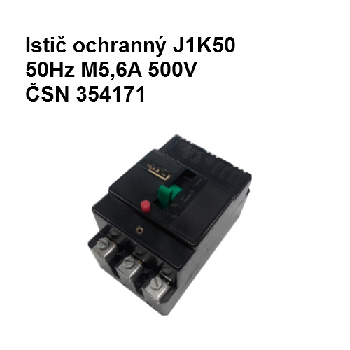 Istič ochranný J1K50 50Hz M5,6A 500V