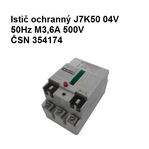 Istič ochranný J7K50 04V 50Hz M3,6A 500V