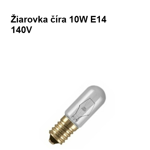 Žiarovka číra 10W E14 140V