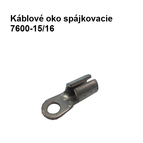 Káblové oko spájkovacie 7600-15/16