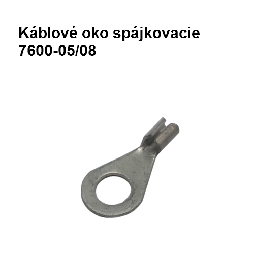 Káblové oko spájkovacie 7600-05/08