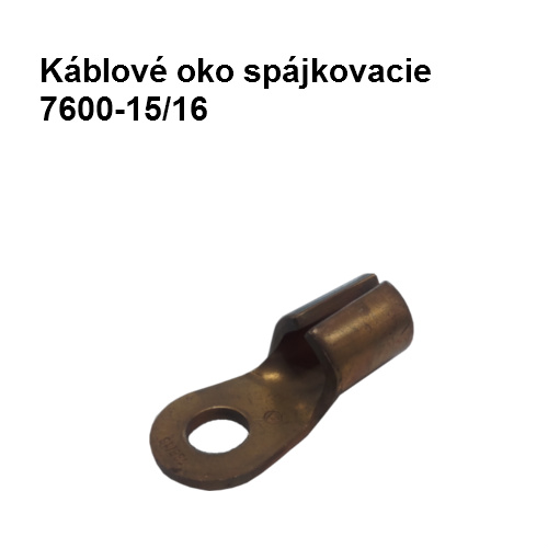 Káblové oko spájkovacie 7600-15/16