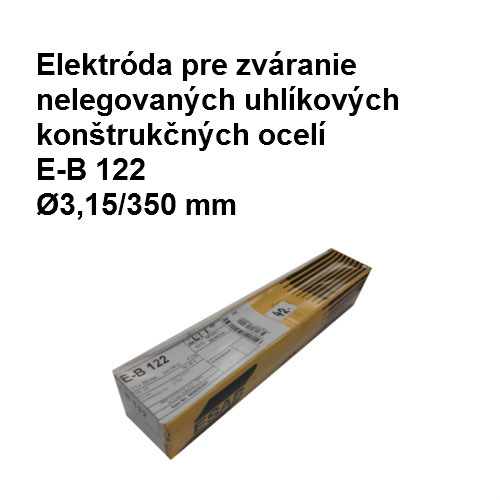 Elektróda bazická E-B 122,  Ø3,15/350 mm