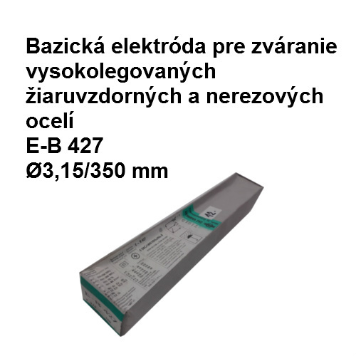 Elektróda bazická E-B 427, Ø3,15/350 mm