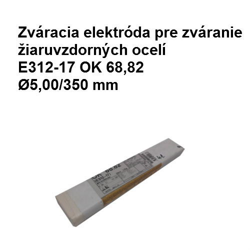 Elektróda pre zvarovanie žiaruvzdornej oceli E 312-17,   ?5,00/350 mm