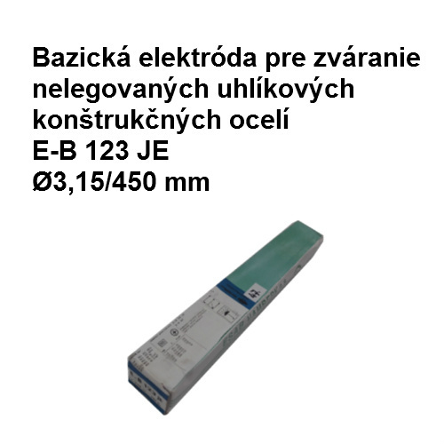 Elektróda bazická E-B 123 JE,   ?3,15/450 mm