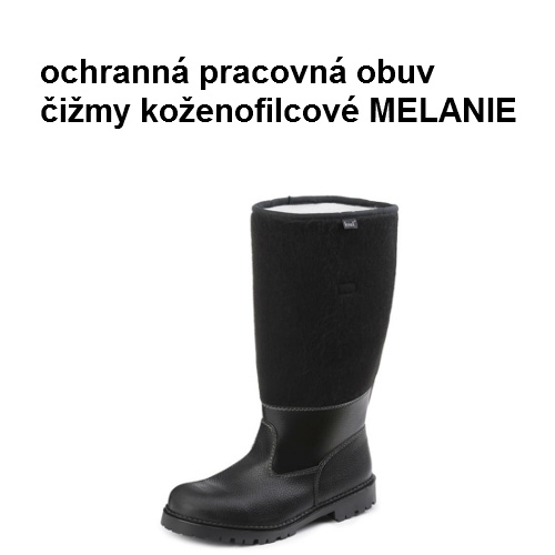 Pracovná obuv - koženofilcové čižmy MELANIE, veľkosť: 38/5