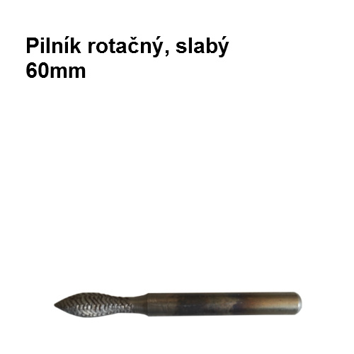 Pilník rotačný slabý 60mm, č. 6