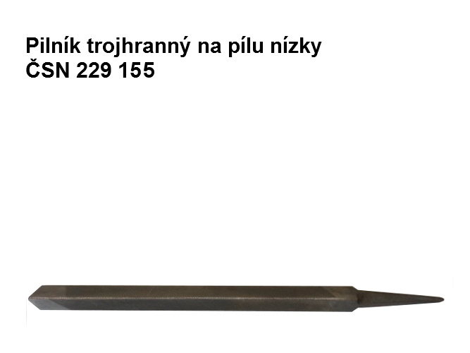 Pilník trojhranný na pílu nízky 150/3