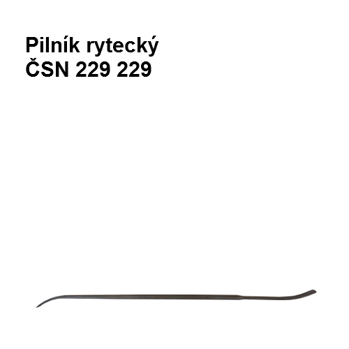 Pilník rytecký 180/2, ČSN 229229