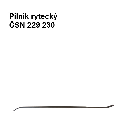 Pilník rytecký 180/2, ČSN 229230