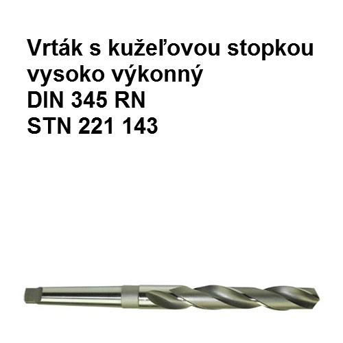 Vrták s kužeľovou stopkou vysoko výkonný  26mm HSSCo