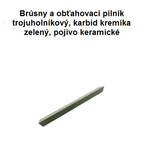 Brúsny pilník trojuholníkový 10x100 hladký