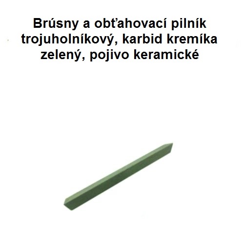 Brúsny pilník trojuholníkový 6x100 stredne drsný