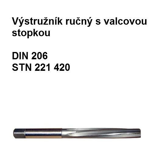 Výstružník ručný s valcovou stopkou 3 H 8 HSS